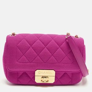 Chanel Chic With Me Mini Pink Quilted Jersey Flap Bag